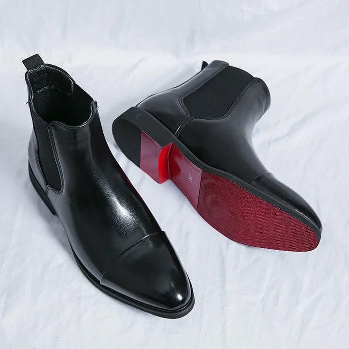 Men's Vegan Leather Slip-On Boots – Air-Cooled Comfort Sole – view 5