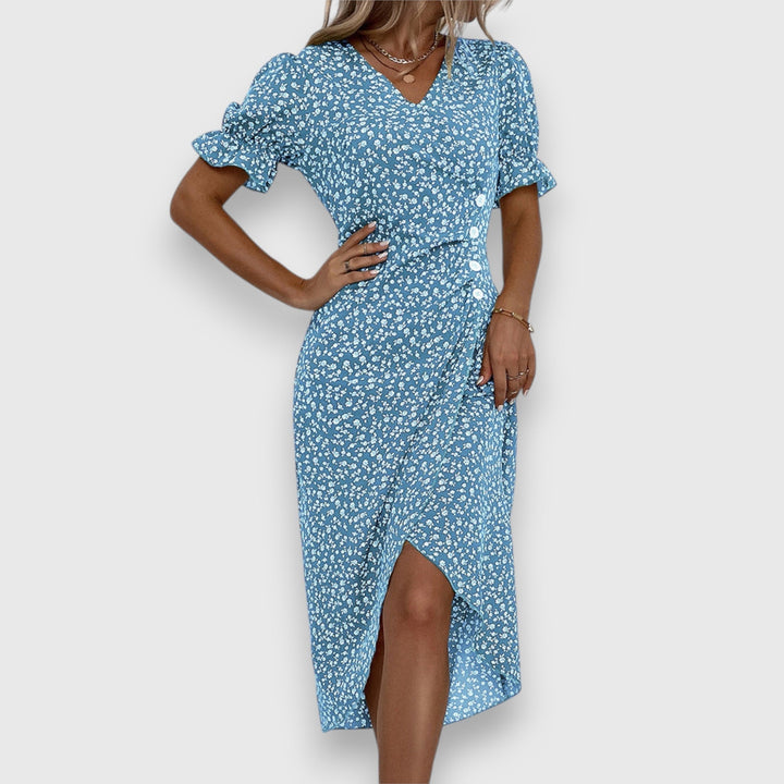 Women's Elegant Floral Dress - Timeless Charm for Any Occasion