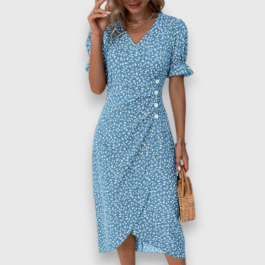 Women's Elegant Floral Dress - Timeless Charm for Any Occasion