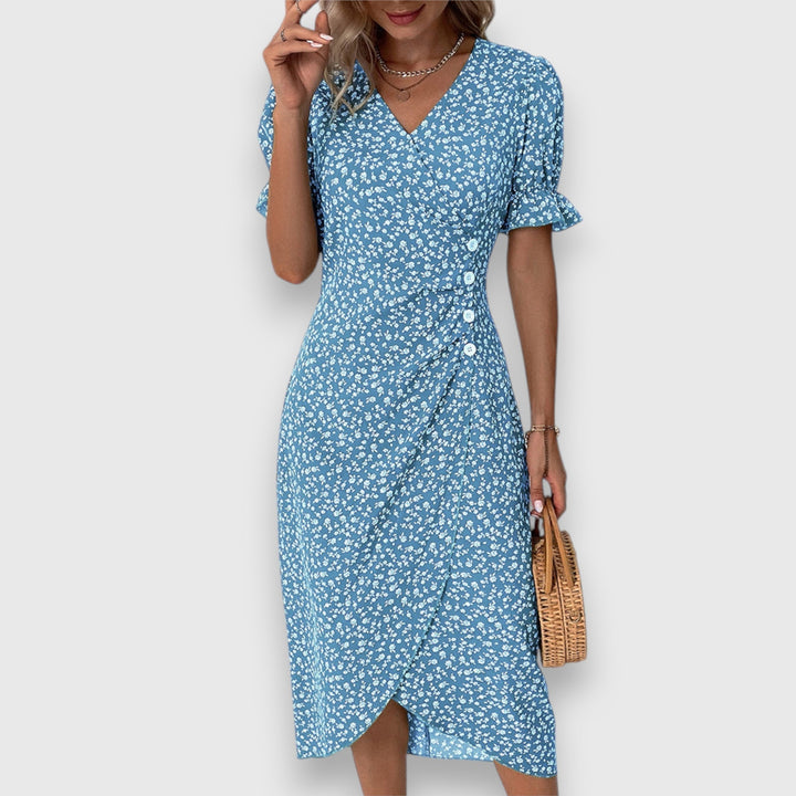 Women's Elegant Floral Dress - Timeless Charm for Any Occasion