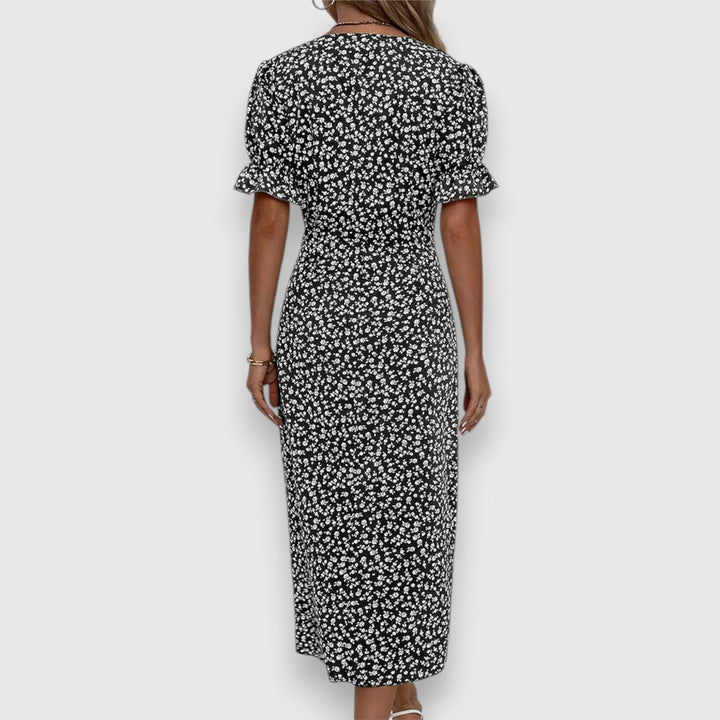 Women's Elegant Floral Dress - Timeless Charm for Any Occasion
