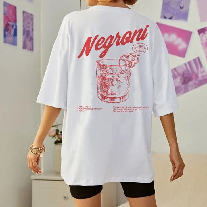 Women's Negroni Nights Vintage Graphic Tee – Soft Cotton