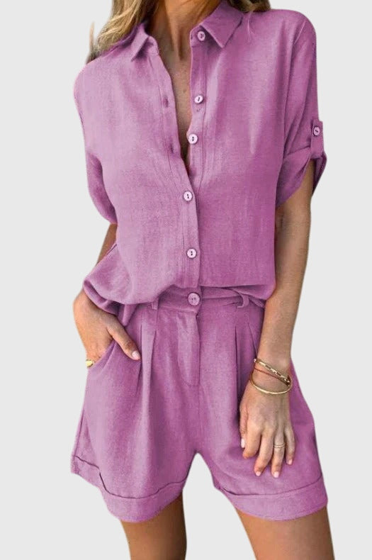 Women's Summer Two-Piece Set - Soft & Breezy Style