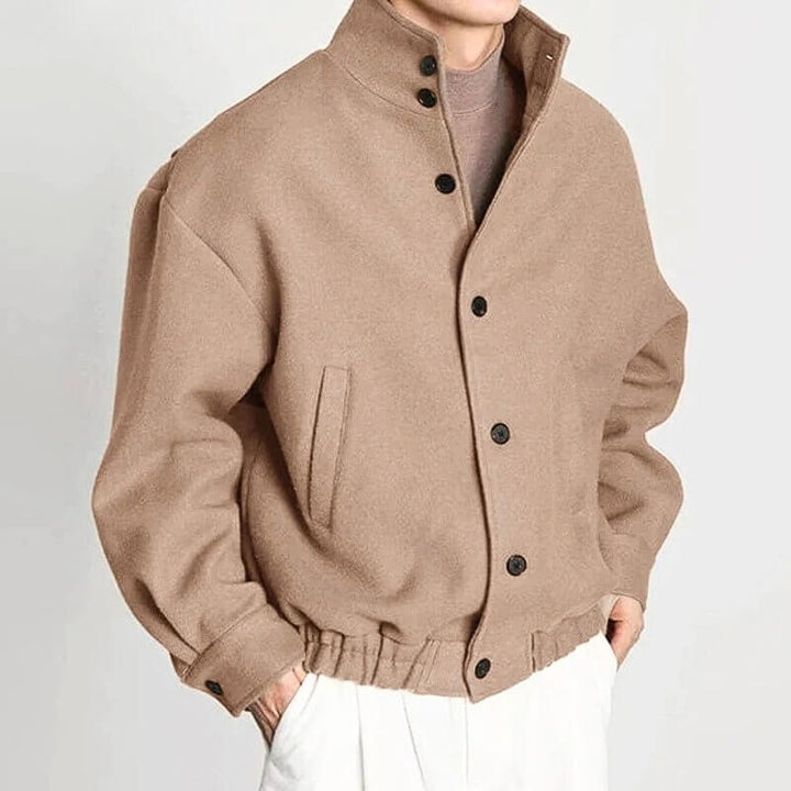 Men's Finn Bomber Jacket – Oversized High-Collar Design – view 2