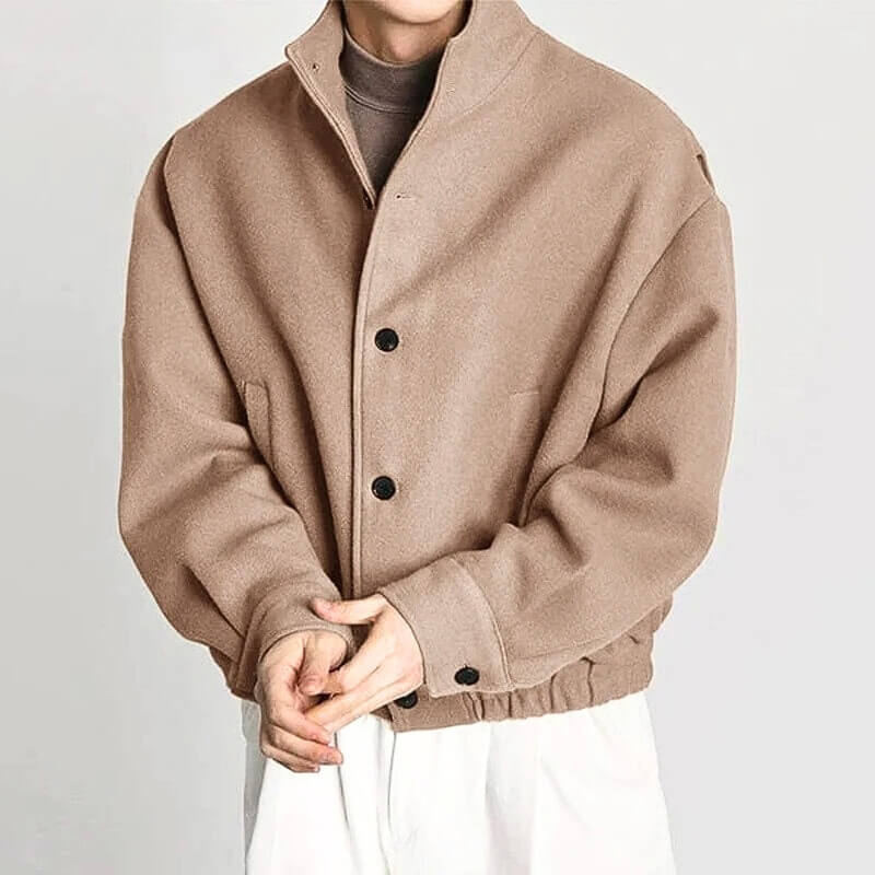 Men's Finn Bomber Jacket – Oversized High-Collar Design