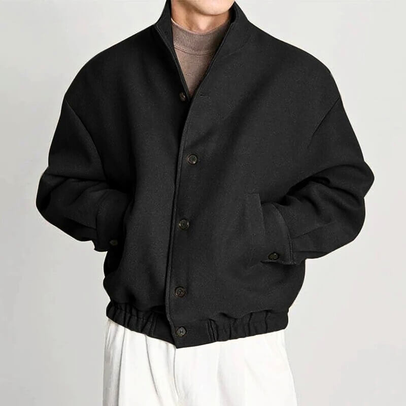 Men's Finn Bomber Jacket – Oversized High-Collar Design – view 6