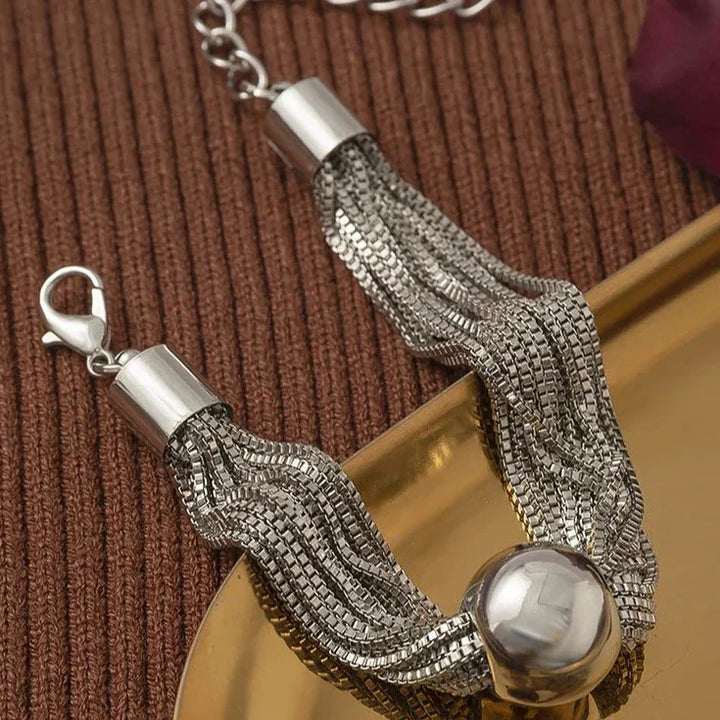 Women's Stainless Steel Moon Drop Pendant Necklace – Adjustable – view 6