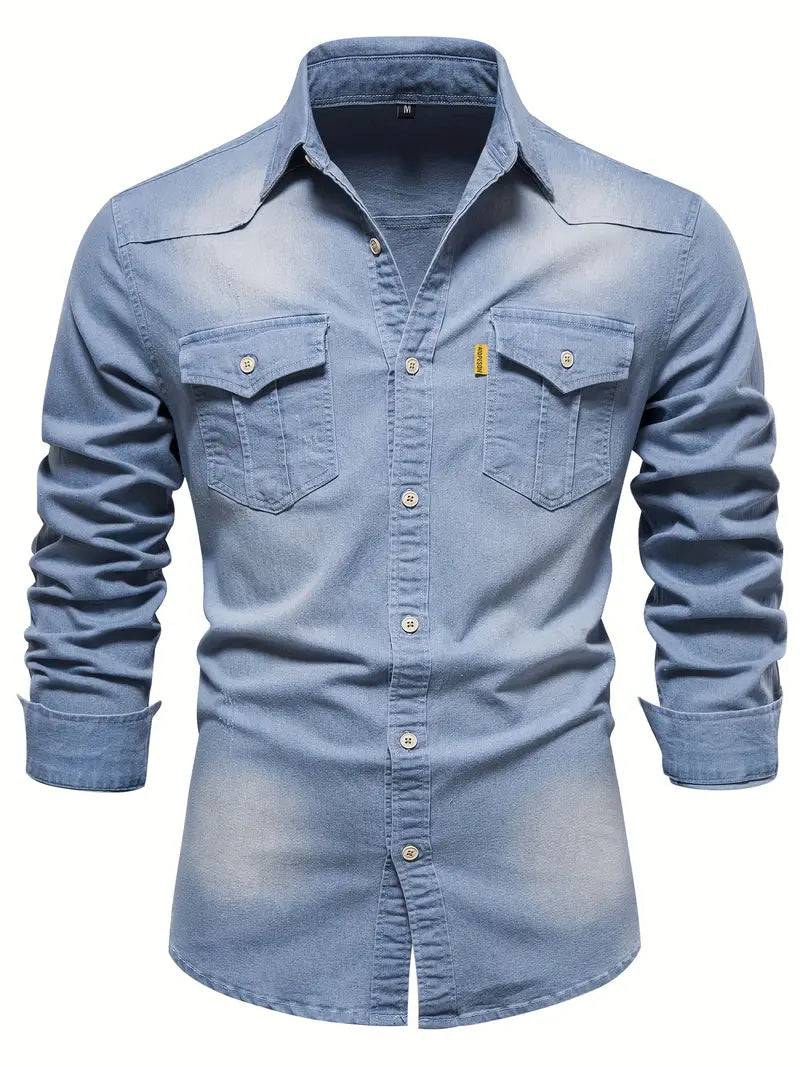 Men's Cotton Button-Down Shirt – Smart Casual Everyday Wear – view 3