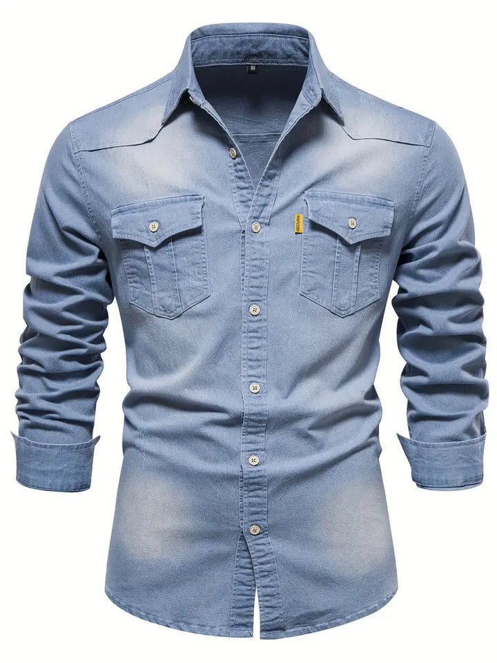Men's Cotton Button-Down Shirt – Smart Casual Everyday Wear – view 3