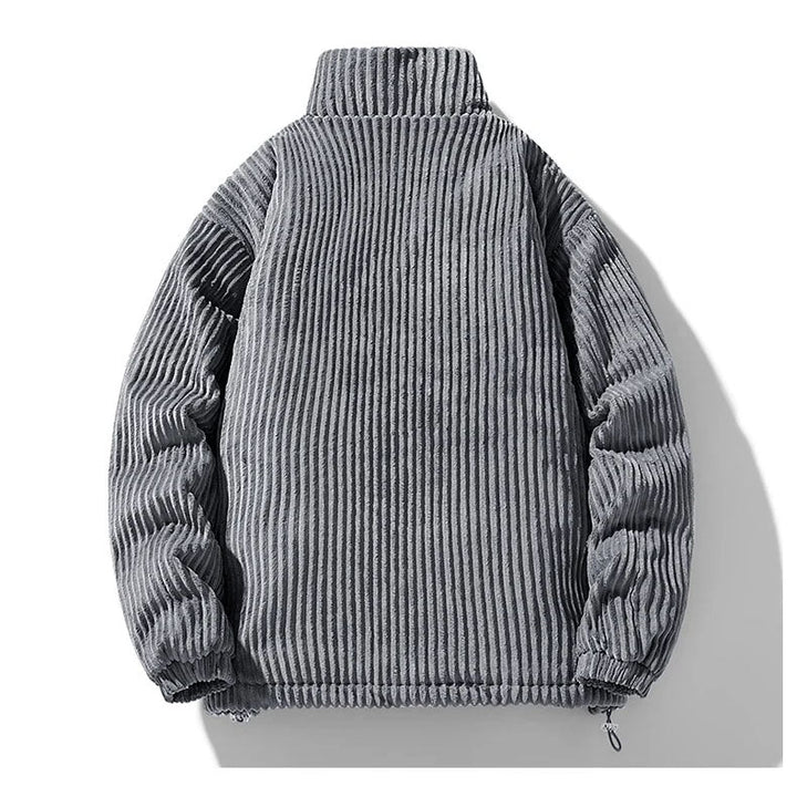 Men's Corduroy Jacket – Quilted Lining – Funnel Neck Warmth – view 10