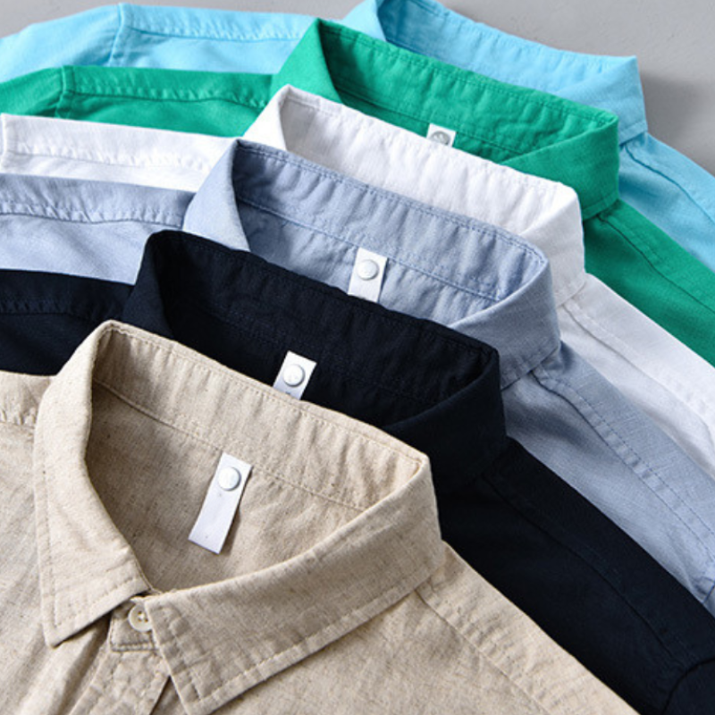 Men's Cotton-Linen Shirt – Relaxed Fit Casual Summer Shirt