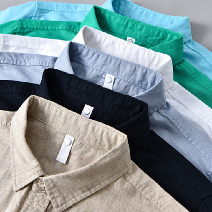 Men's Cotton-Linen Shirt – Relaxed Fit Casual Summer Shirt