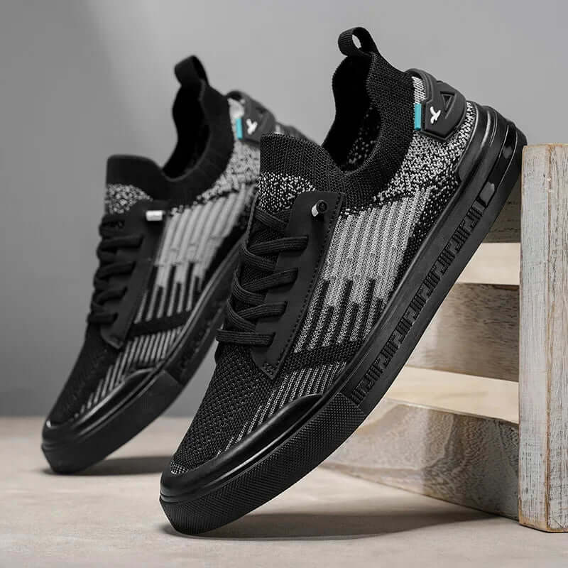 Men's Knit Trainers – Lightweight Cushioned Everyday Sneakers – view 10