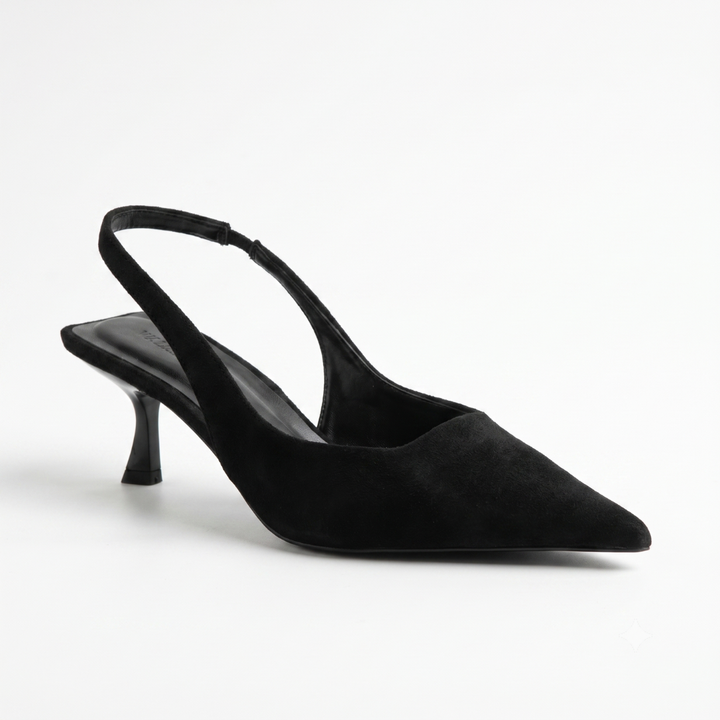 Women's Pointed Toe Slingback Heels - For Office and Evenings