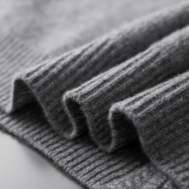 Men's Cashmere Zip Cardigan – Ashford Fine Knit Layer – view 5