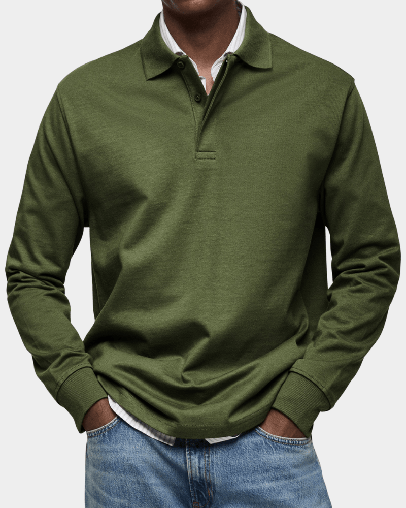 Wilson | Klassisches Langarm-Poloshirt
