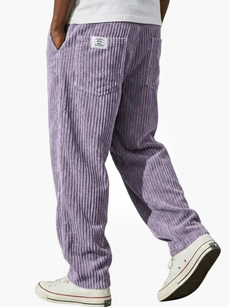 Men's Corduroy Trousers – Relaxed Drawstring Everyday Style