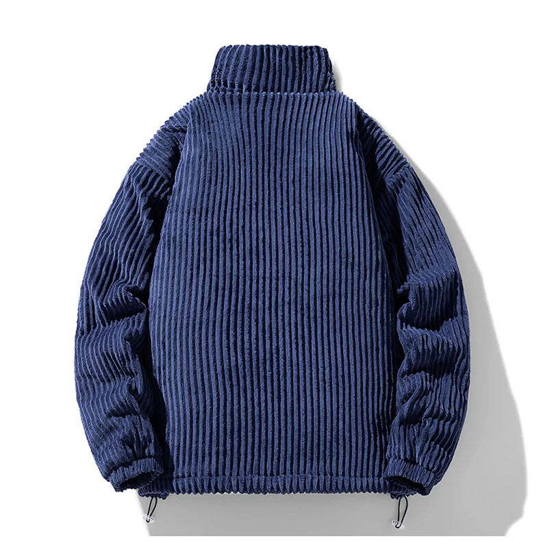 Men's Corduroy Jacket – Quilted Lining – Funnel Neck Warmth – view 8