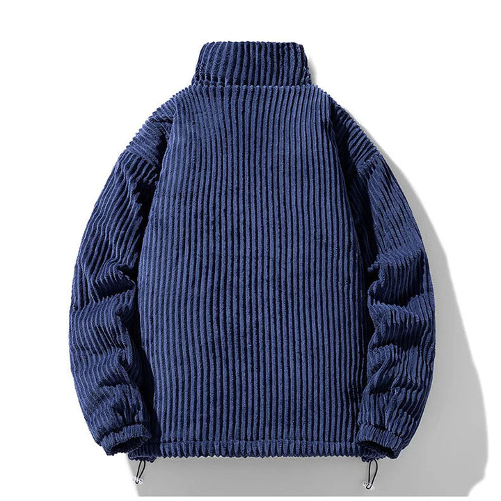 Men's Corduroy Jacket – Quilted Lining – Funnel Neck Warmth – view 8