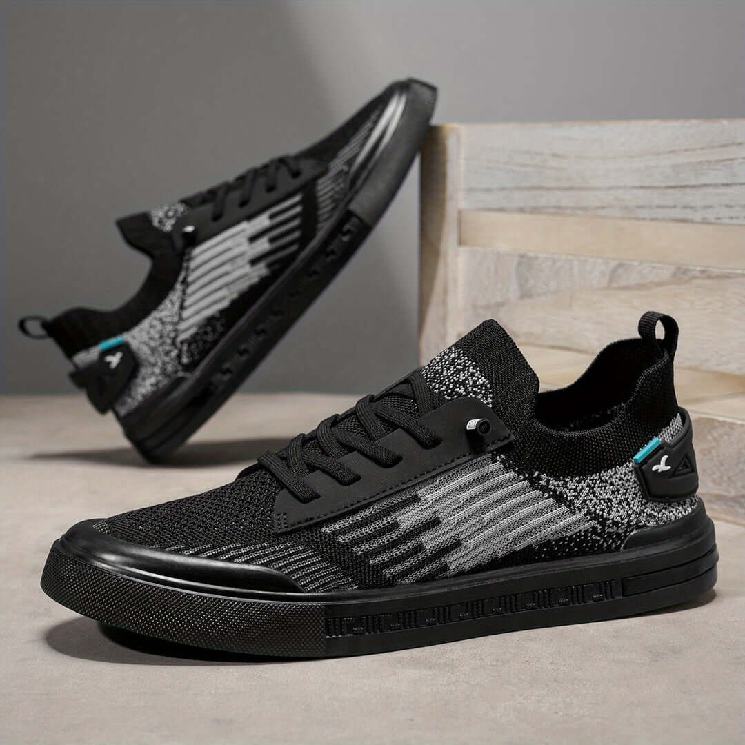 Men's Knit Trainers – Lightweight Cushioned Everyday Sneakers – view 11
