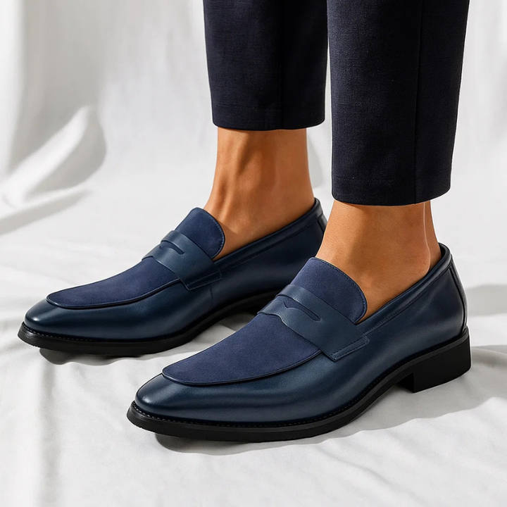 Men's Leather Penny Loafers – Italian Slip-On Shoes – view 3