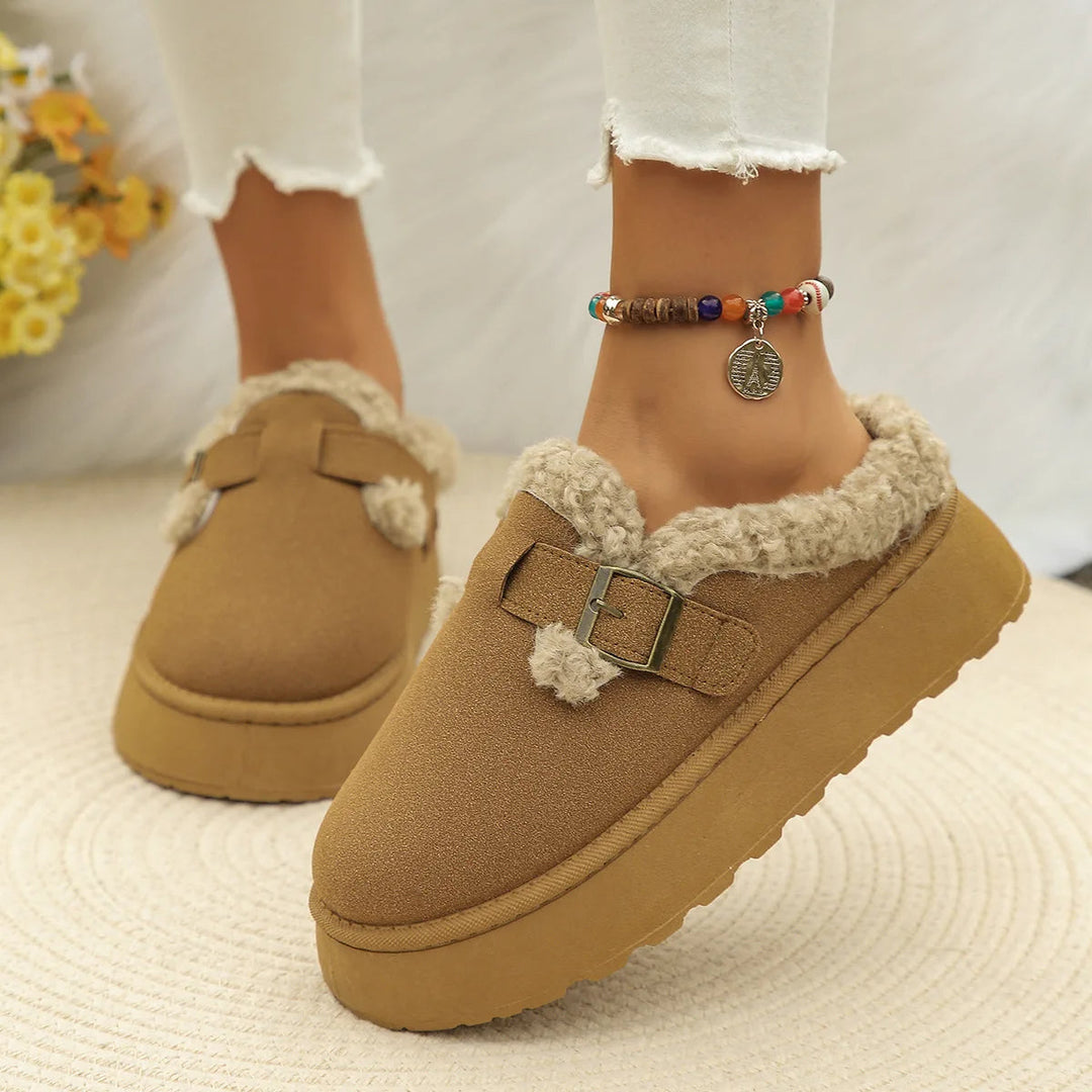 Women's Velvet Plush Slippers – Cosy Faux Suede House Shoes – view 10