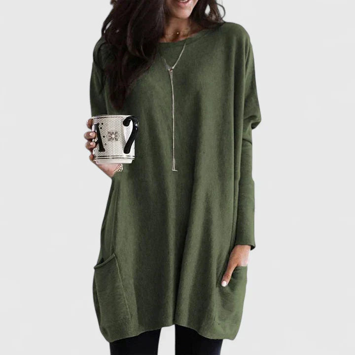 Women's Relaxed Fit Tunic with Pockets - Everyday Comfort