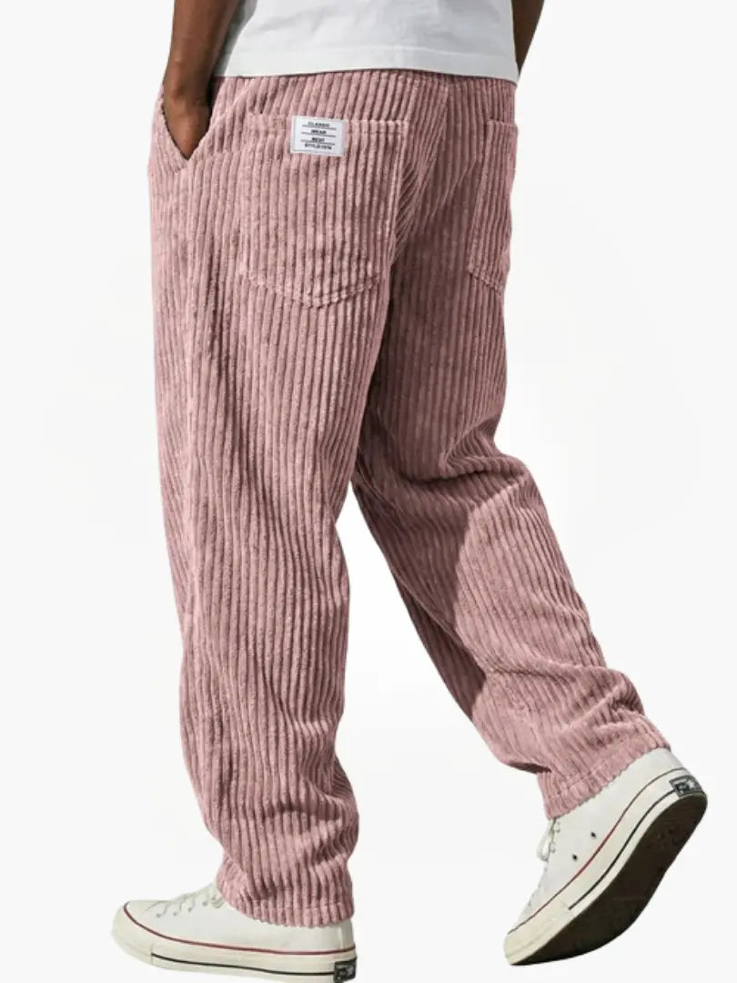 Men's Corduroy Trousers – Relaxed Drawstring Everyday Style