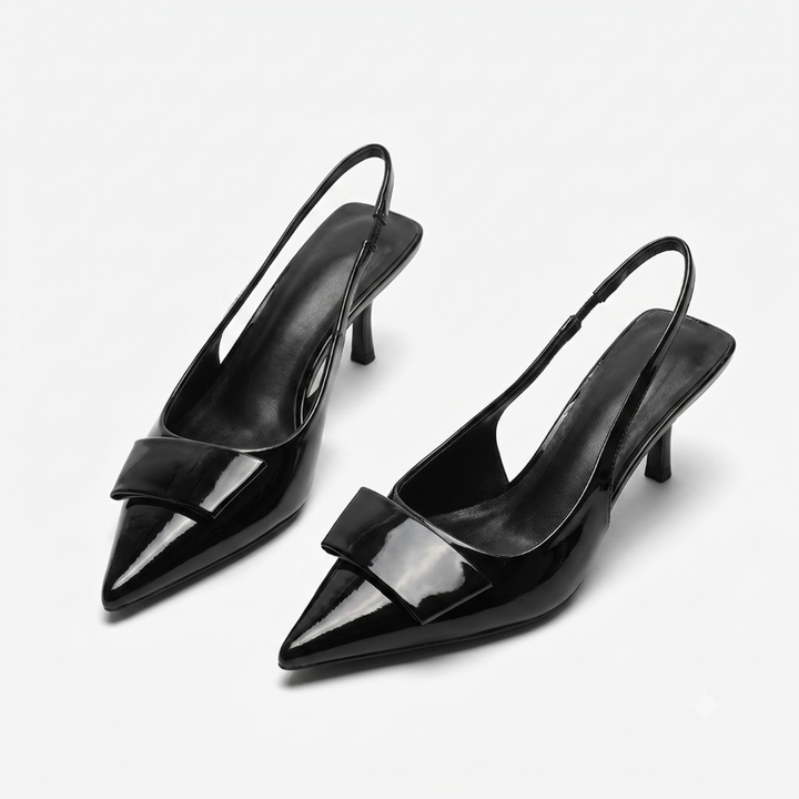 Women's Slingback Kitten Heels - Polished Office & Evening Style