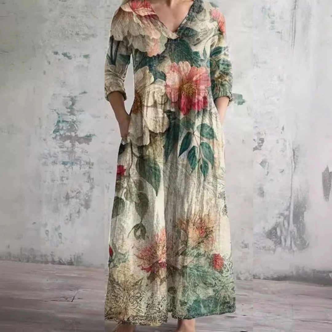 Women's Floral Summer Dress - Lightweight & Flowing Silhouette