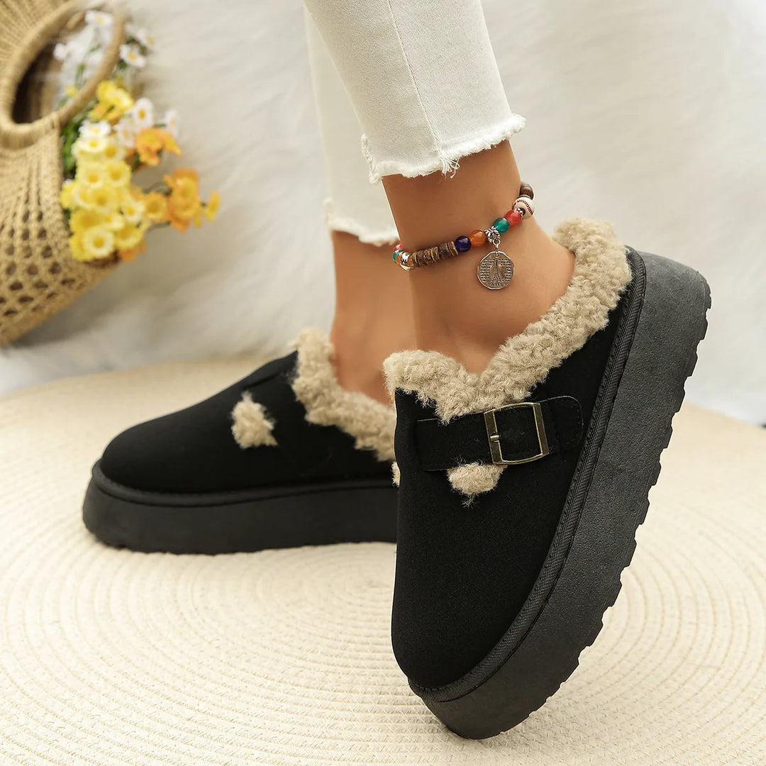 Women's Velvet Plush Slippers – Cosy Faux Suede House Shoes – view 11