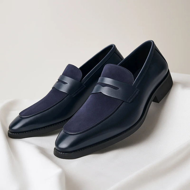 Men's Leather Penny Loafers – Italian Slip-On Shoes – view 2