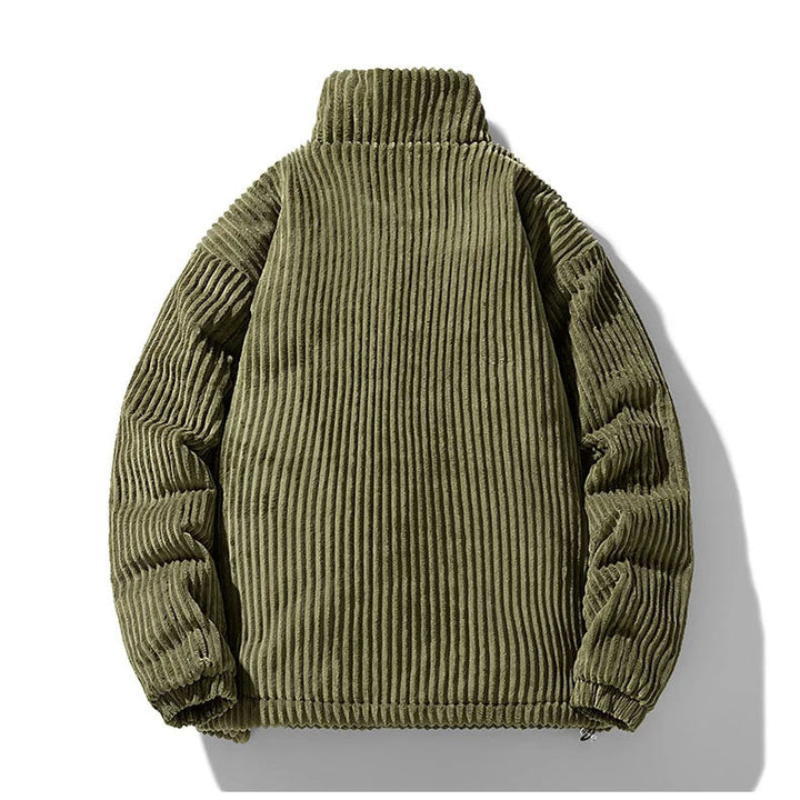 Men's Corduroy Jacket – Quilted Lining – Funnel Neck Warmth – view 4