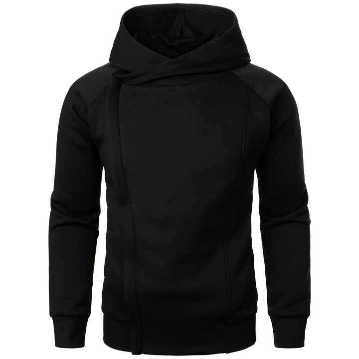 Men's Cotton-Blend Crossover Hoodie – Midweight Fleece Pullover – view 9
