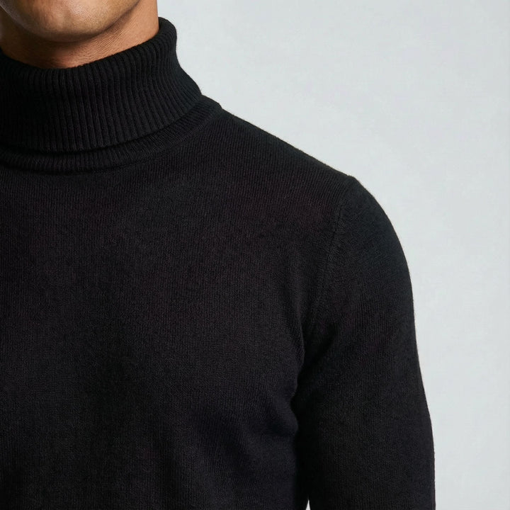 Men's Merino Wool Turtleneck Jumper – Warm Winter Knit – view 8