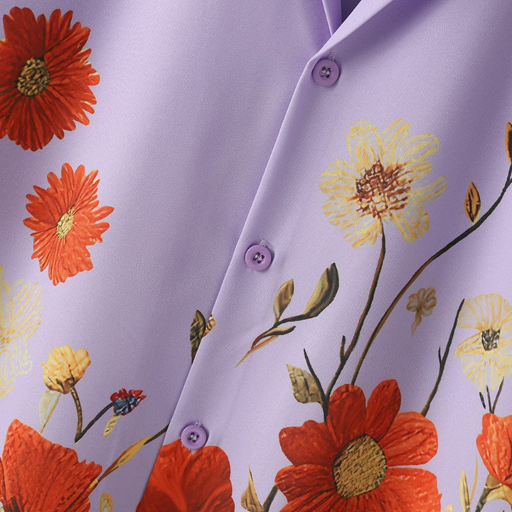 Men's Floral Print Shirt – Admiral Breathable Resort Style