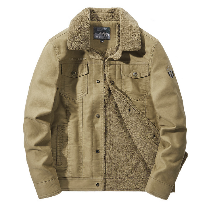 Men's Fortress Padded Cotton Military Jacket – Fleece Lined – view 5