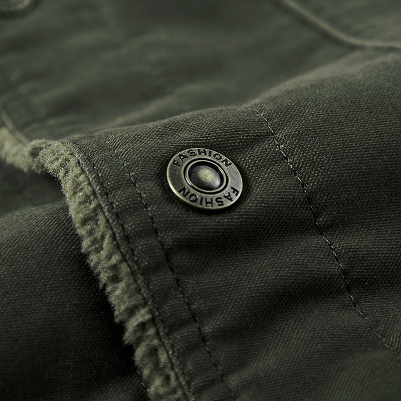 Men's Fortress Padded Cotton Military Jacket – Fleece Lined – view 8