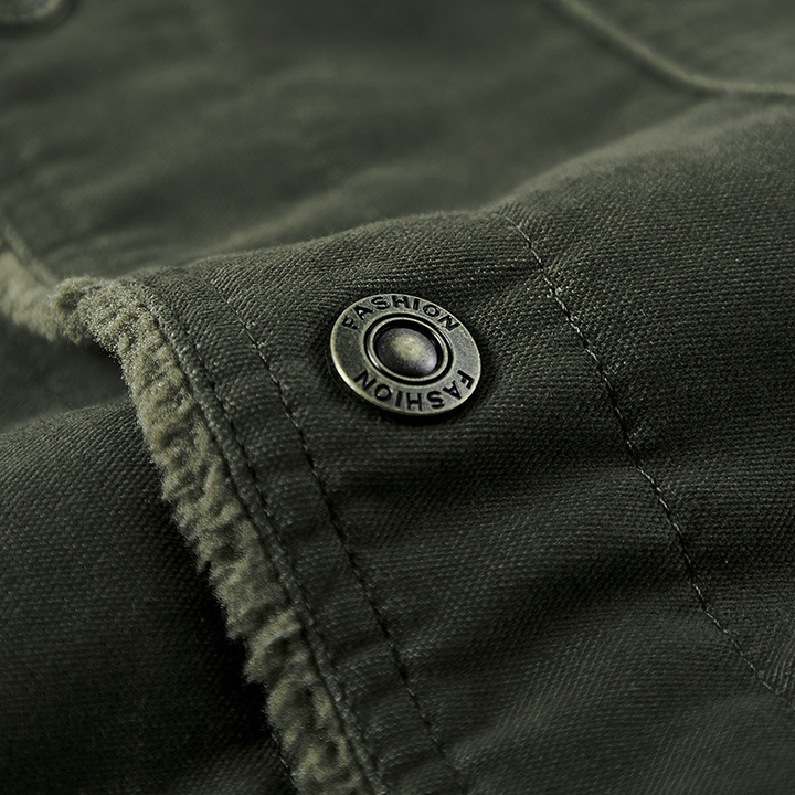 Men's Fortress Padded Cotton Military Jacket – Fleece Lined – view 8