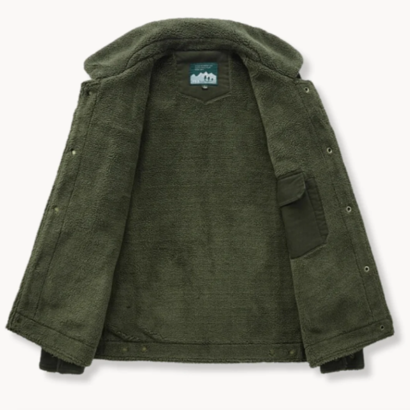 Men's Fortress Padded Cotton Military Jacket – Fleece Lined – view 9