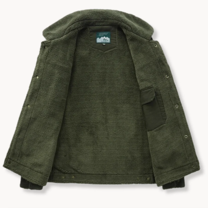 Men's Fortress Padded Cotton Military Jacket – Fleece Lined – view 9