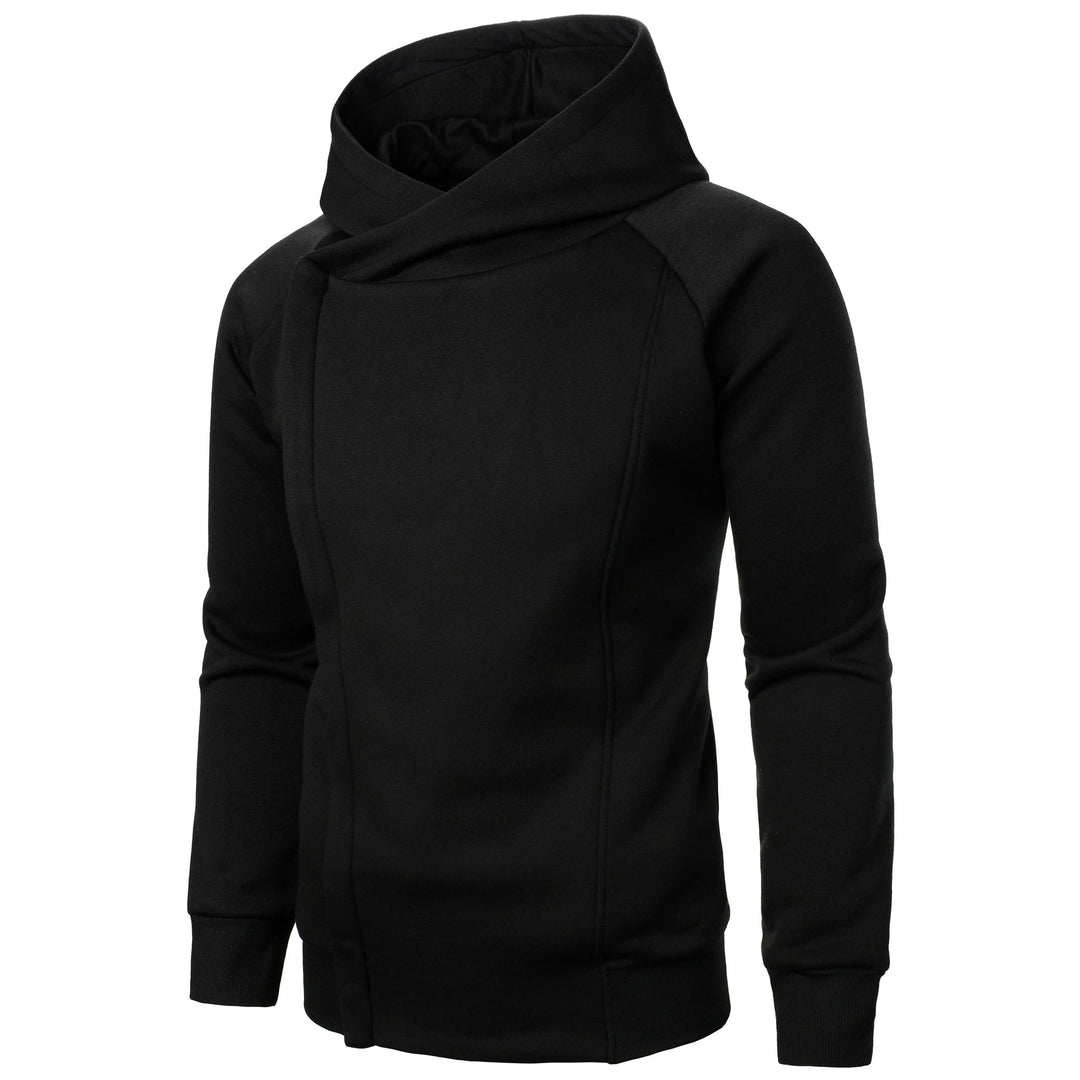 Men's Cotton-Blend Crossover Hoodie – Midweight Fleece Pullover – view 10