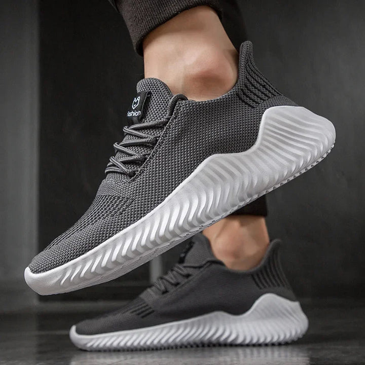 Men's Knit Trainers – Breathable Cushioned Everyday Sneakers – view 12
