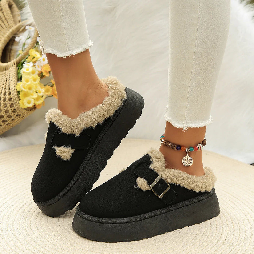 Women's Velvet Plush Slippers – Cosy Faux Suede House Shoes – view 12