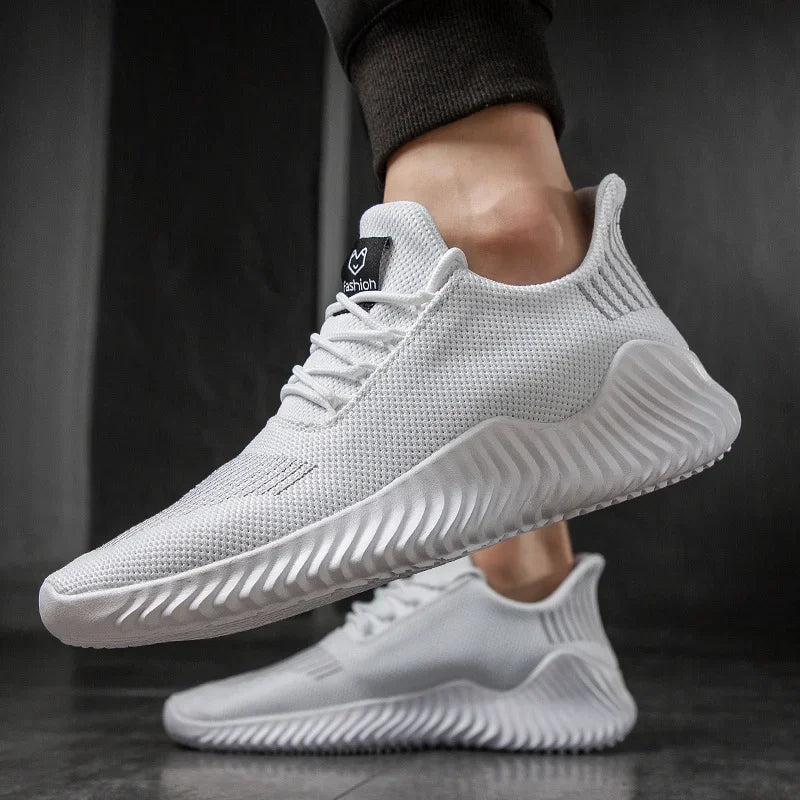 Men's Knit Trainers – Breathable Cushioned Everyday Sneakers – view 2
