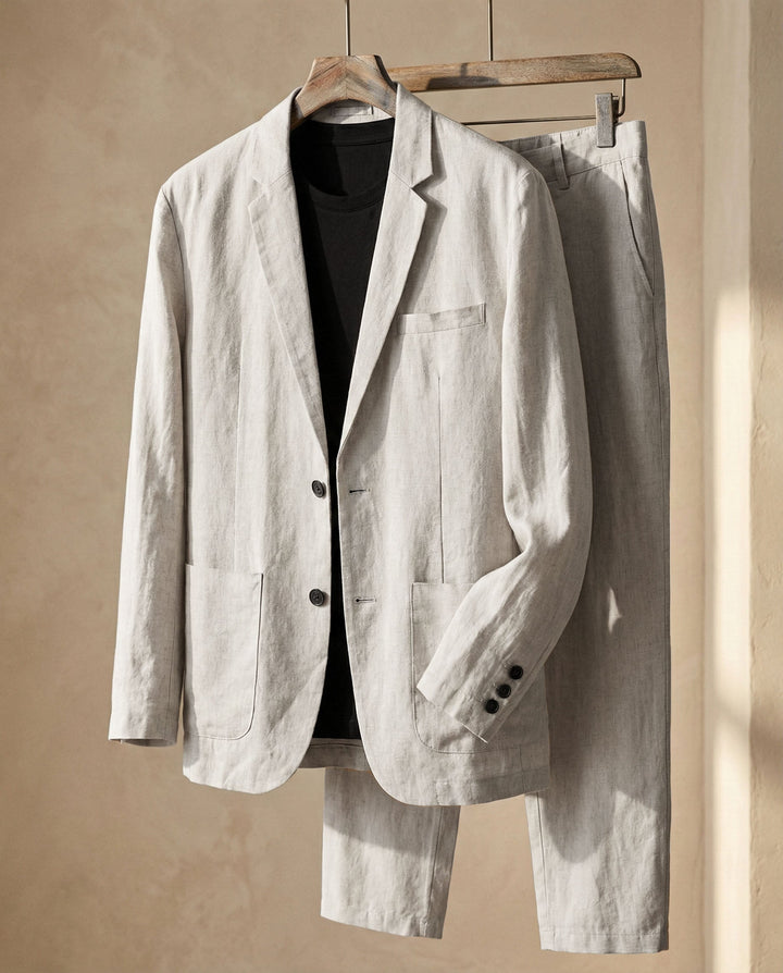 Men's Linen Suit – Relaxed Two-Piece Summer Tailoring – view 4