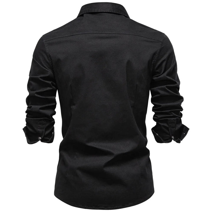 Men's Cotton Utility Overshirt – Heavyweight Workwear Shirt – view 11