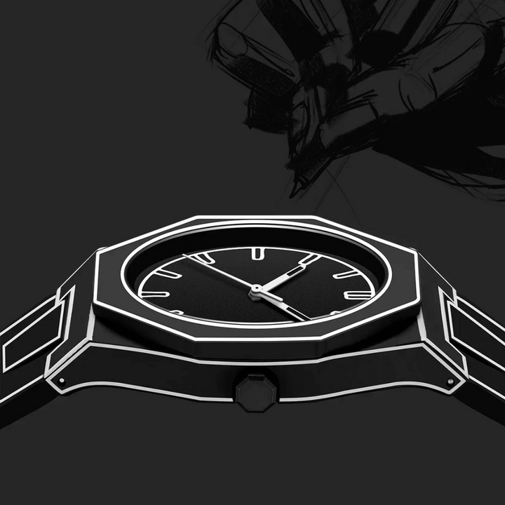 Unisex 3D Outline Watch with Silicone Strap – Water Resistant – view 3