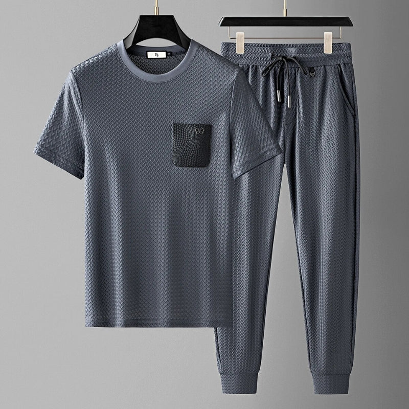 Men's Jacquard Knit Lounge Set – Premium Loungewear Co-ord – view 5