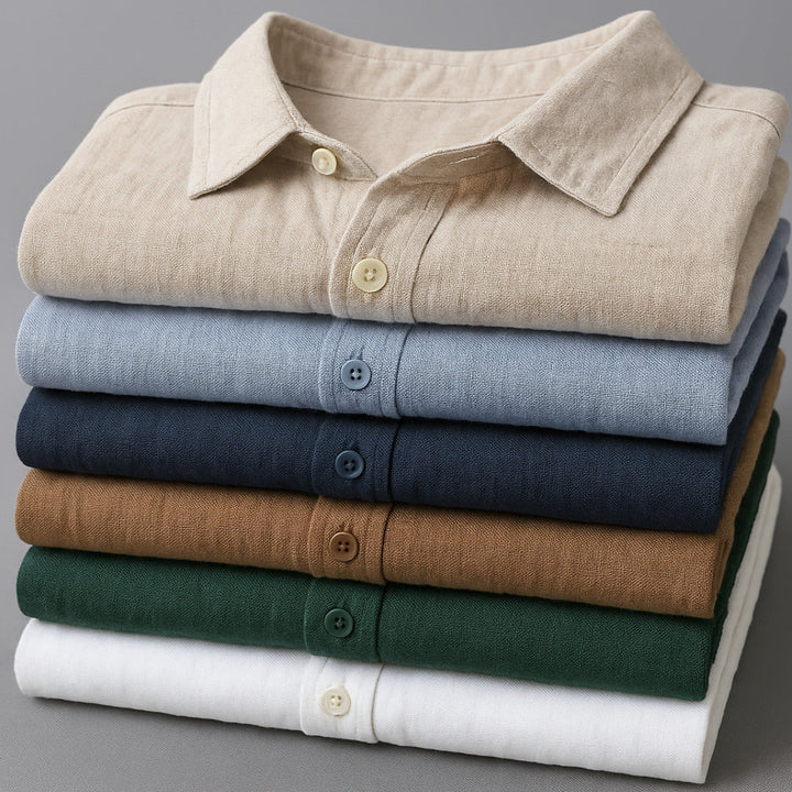 Men's 100% Linen Shirt – Breathable Relaxed Summer Fit – view 9